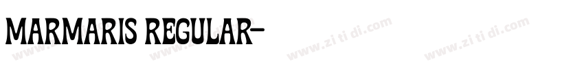 Marmaris Regular字体转换 Marmaris Regular字体转换